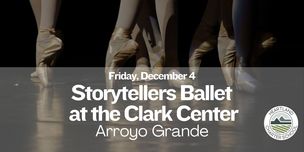 Storytellers Ballet at the Clark Center- Heartland Charter School Banner