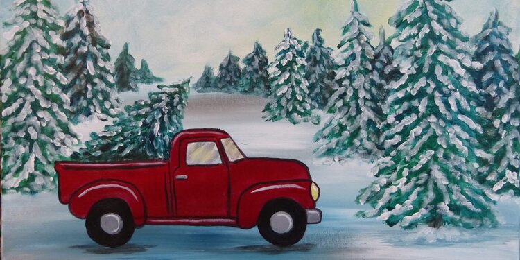Winter with Wise Paint and Sip 