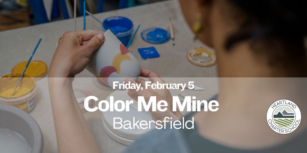 Color Me Mine- Heartland Charter School Banner