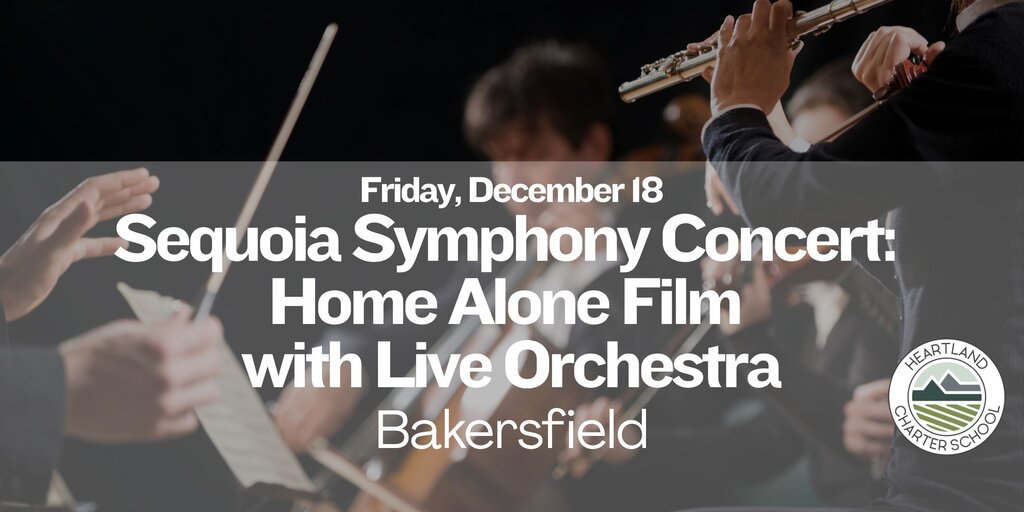 Home Alone Film with Live Orchestra- Heartland Charter School Banner