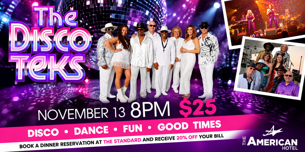 Discoteks LIVE at The American Hotel Banner