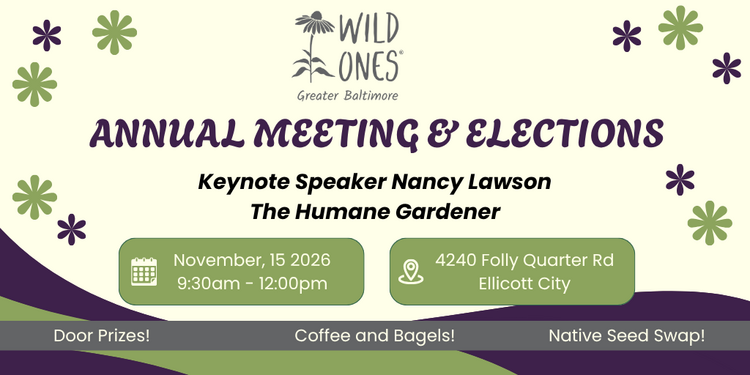 Wild Ones Greater Baltimore Annual Meeting 2026
