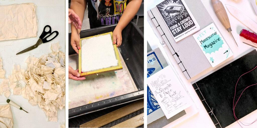 Book Arts Workshop with Frontline Arts Banner