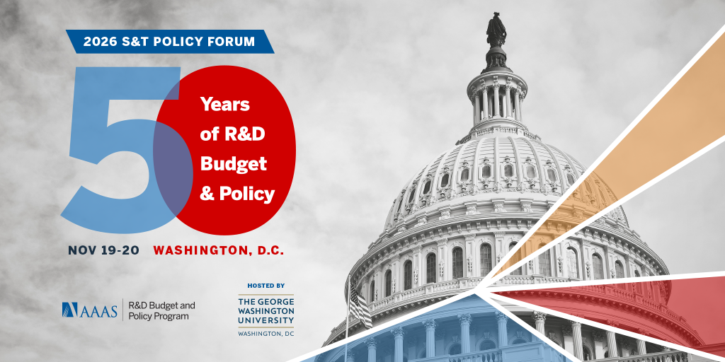 50th AAAS Forum on Science and Technology Policy Banner