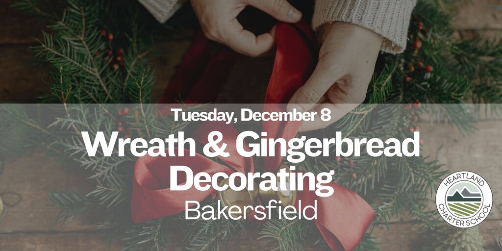 Wreath and Gingerbread Decorating- Heartland Charter School Banner