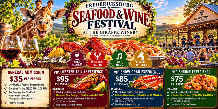 Seafood & Wine Festival at The Giraffe Winery