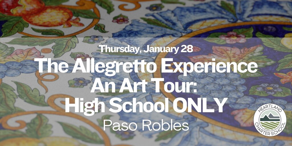 The Allegretto Experience, An Art Tour- Heartland Charter School Banner