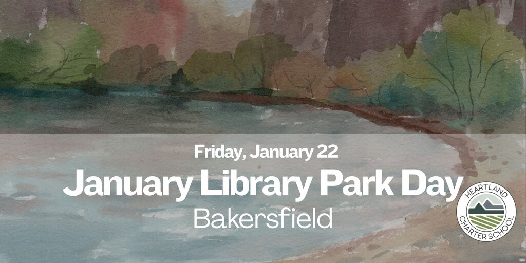 January Library Park Day- Heartland Charter School Banner