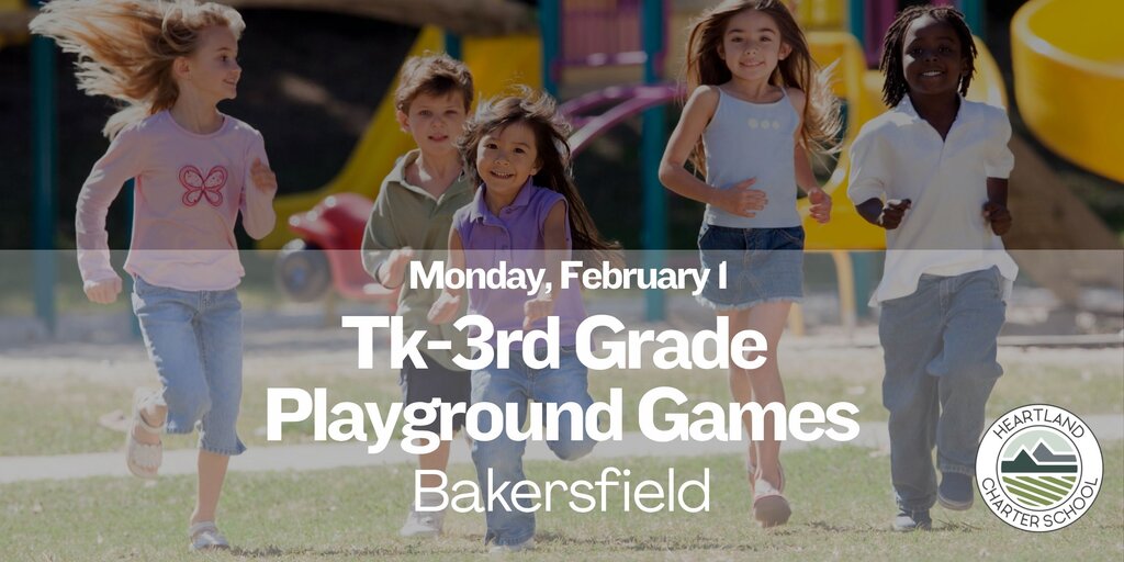 Tk-3rd Grade Playground Games- Heartland Charter School Banner