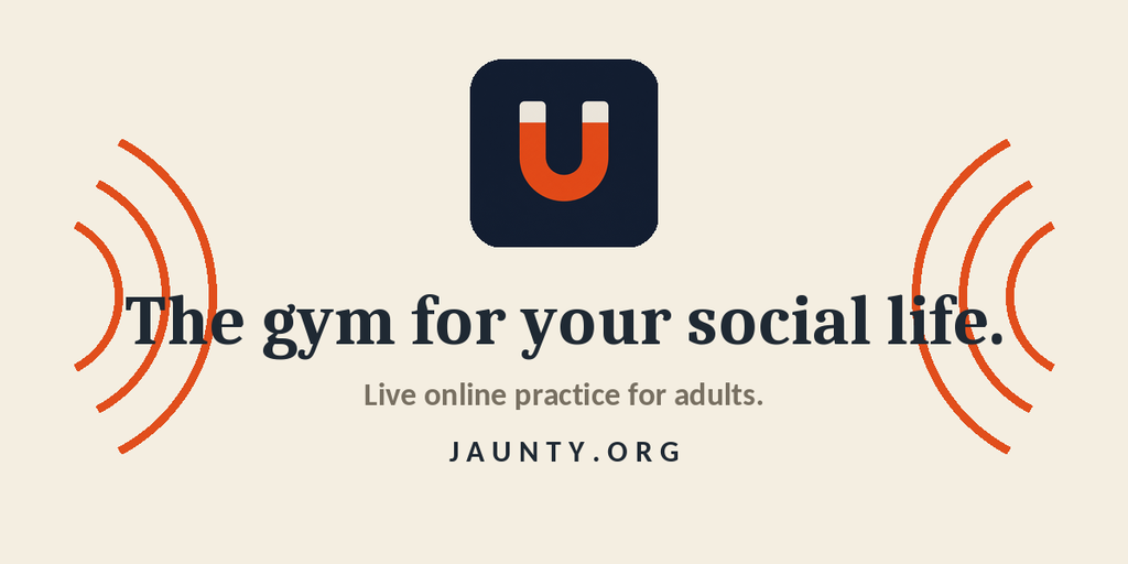 Free Online Social Skills Class (Zoom) - Jaunty Banner