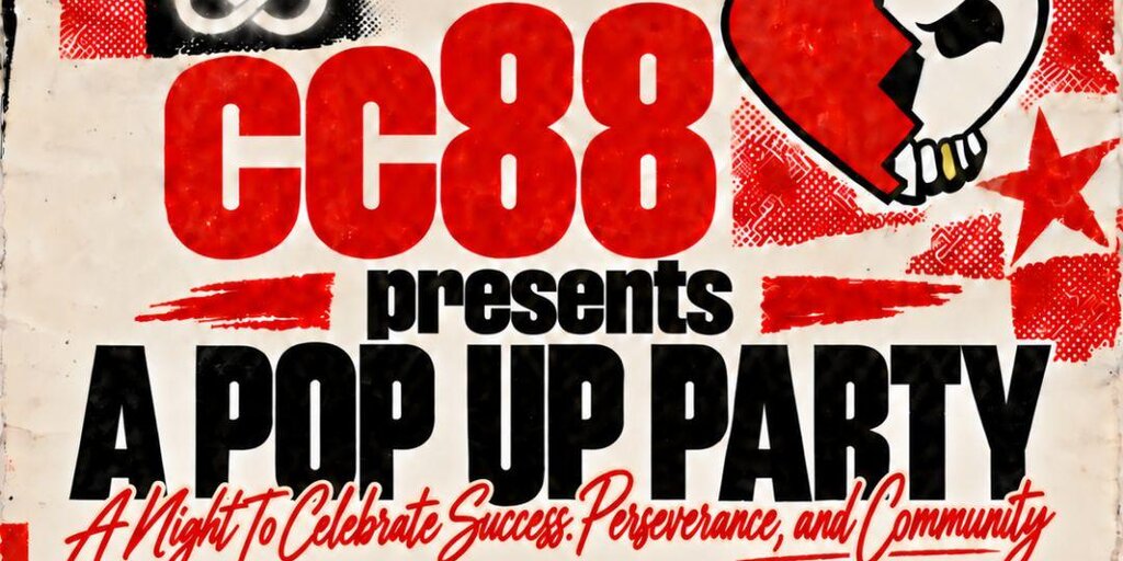 CC88 Presents: A Pop Up Party! Banner