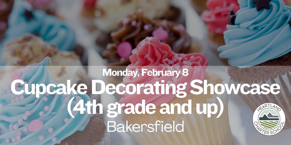 Cupcake Decorating Showcase- Heartland Charter School Banner