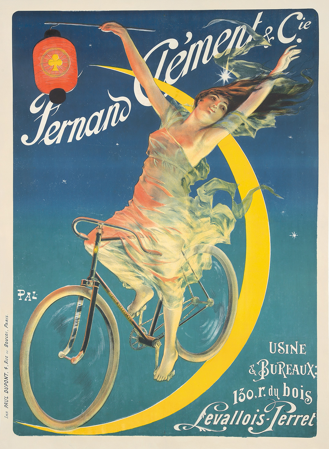 BICYCLE VINTAGE POSTER Rouxel /& Dubois French Ad RARE