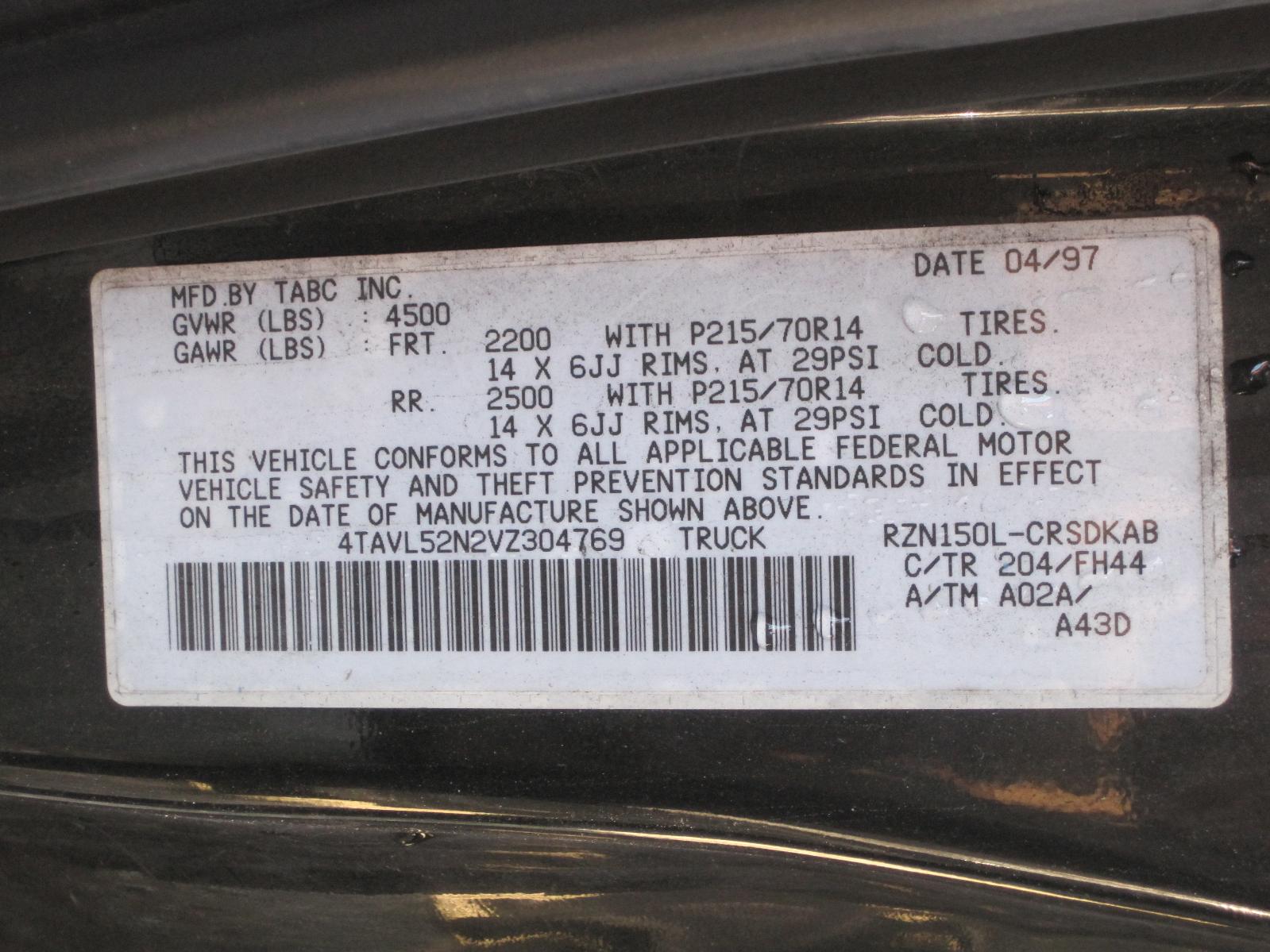 1997 Toyota LX parts AutoGator Sacramento, CA