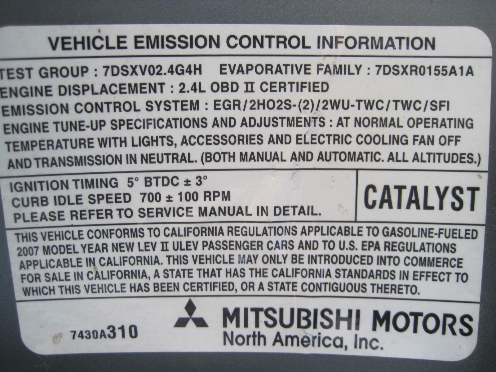 2007 Mitsubishi Eclipse GS Used Auto Parts for Sale Auto Gator