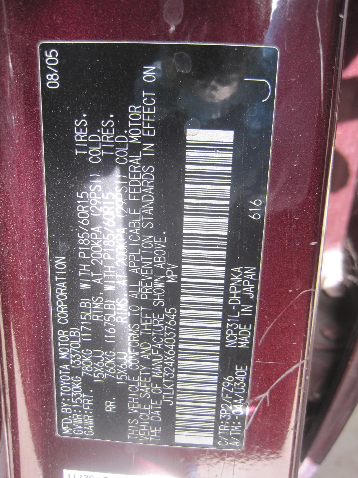 Parting Out 2006 Scion XB Base parts Used Auto Parts for Sale