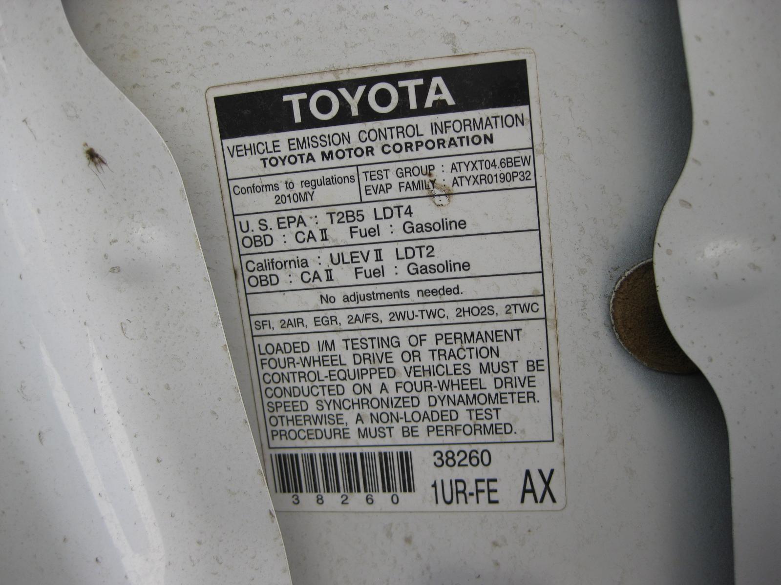 2010 Toyota Tundra SR5 parts | AutoGator - Sacramento, CA
