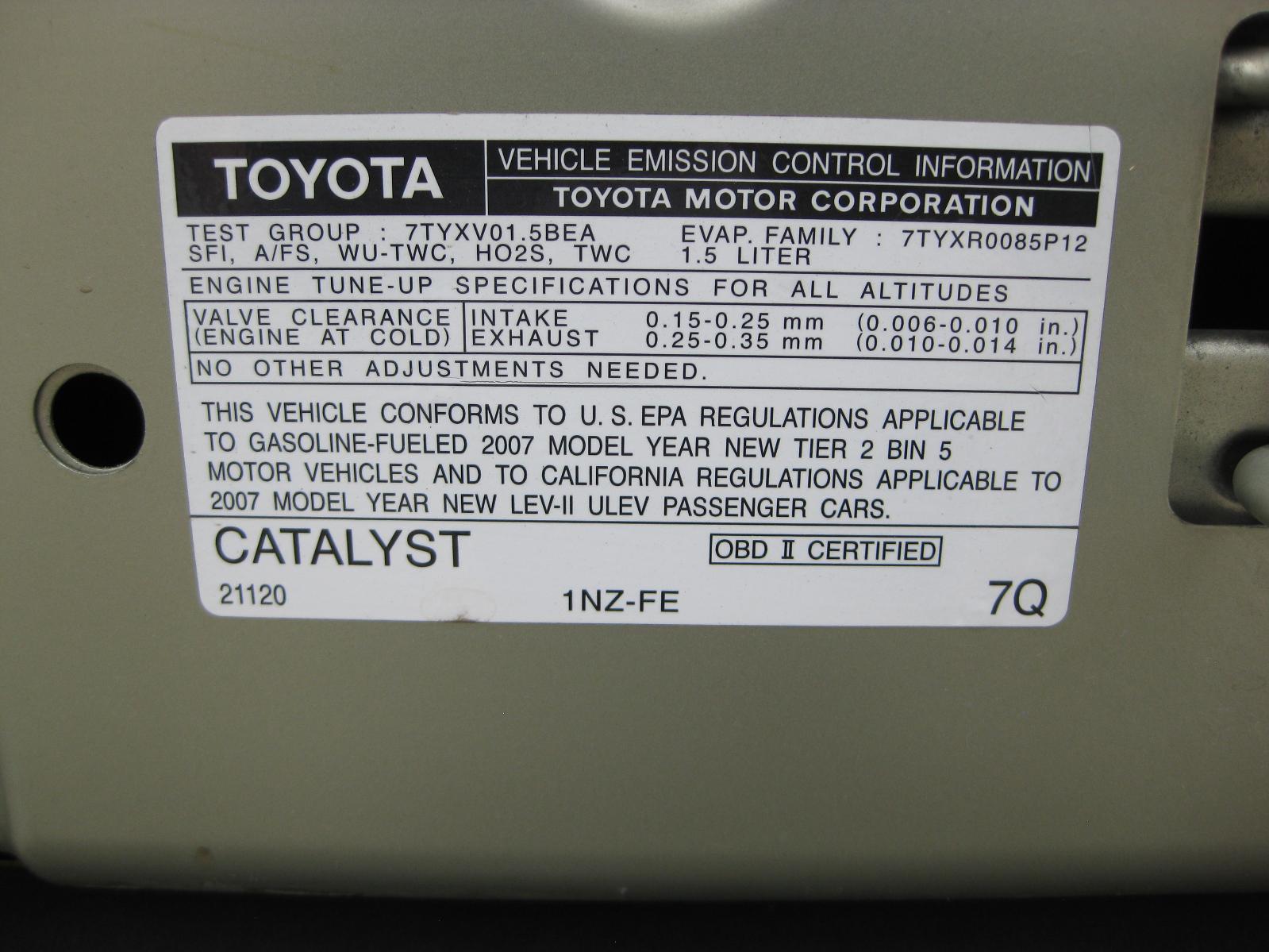 2007 toyota yaris base used auto parts for sale auto gator