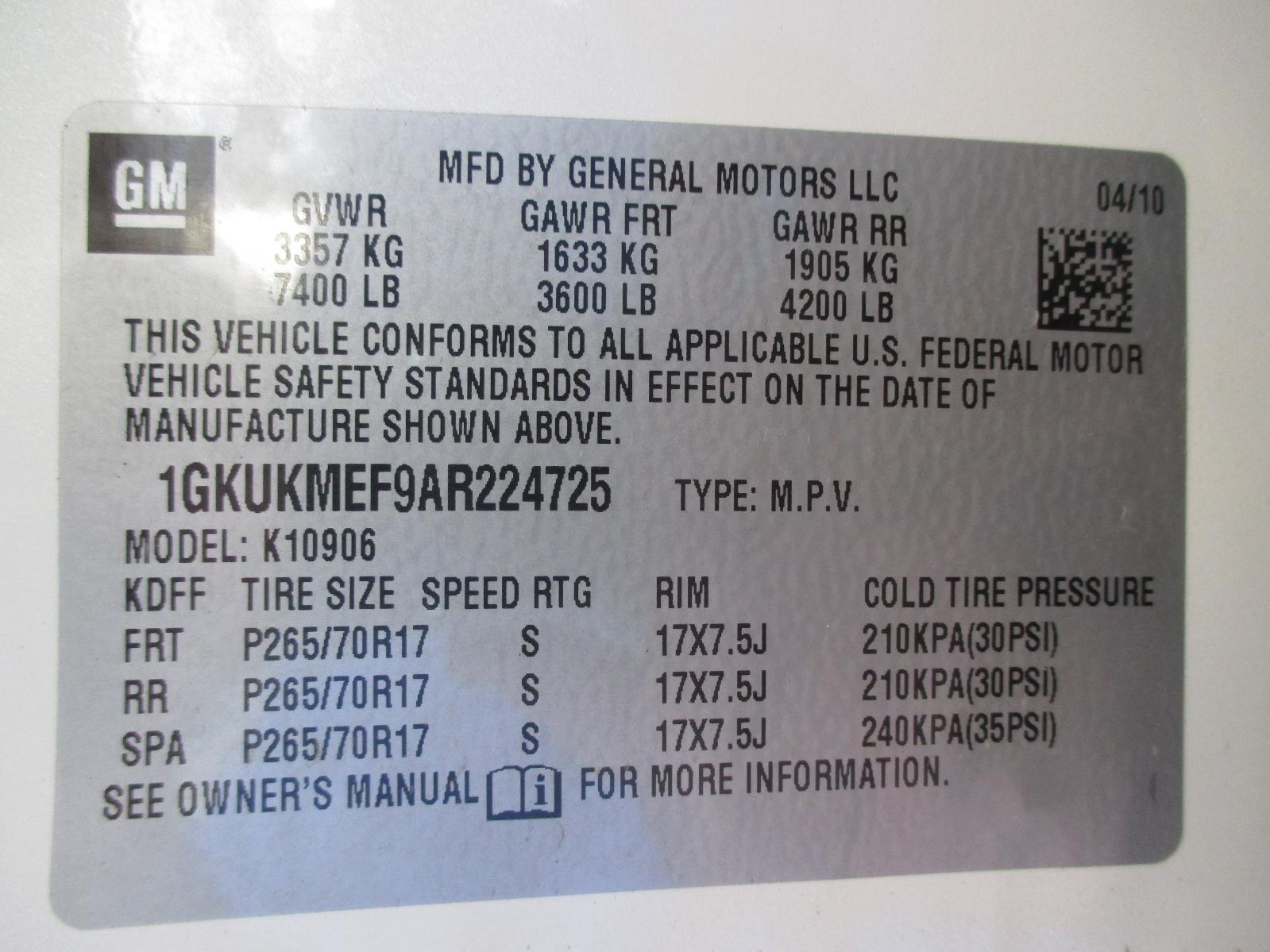 2010 GMC Yukon XL 1500 Denali parts | AutoGator - Sacramento, CA