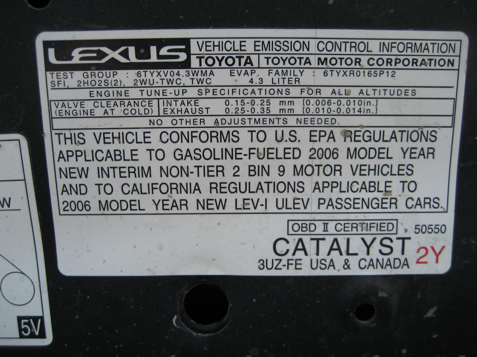 2006 Lexus GS 430 Base parts AutoGator Sacramento, CA