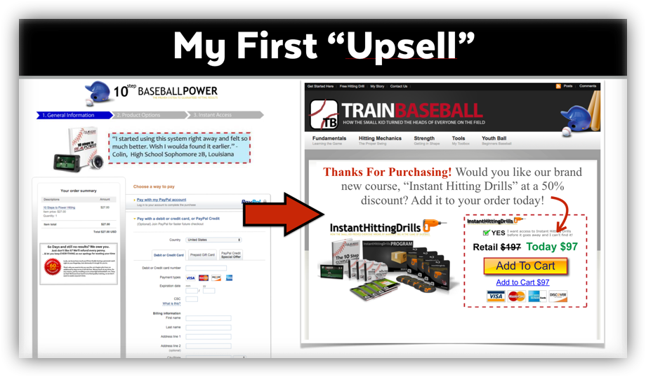 One click upsell examples picture