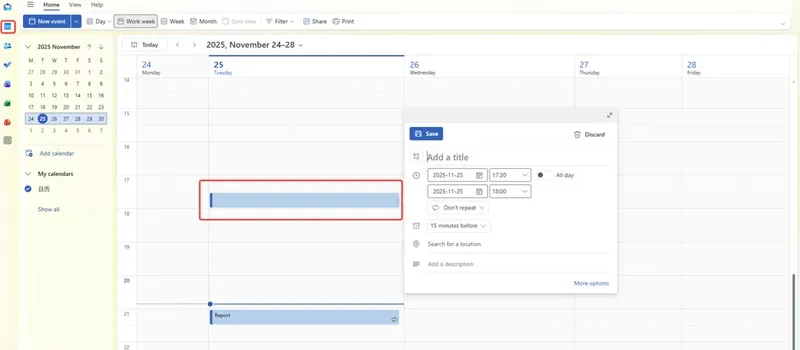 Automating recurring emails in Outlook email automation step 1