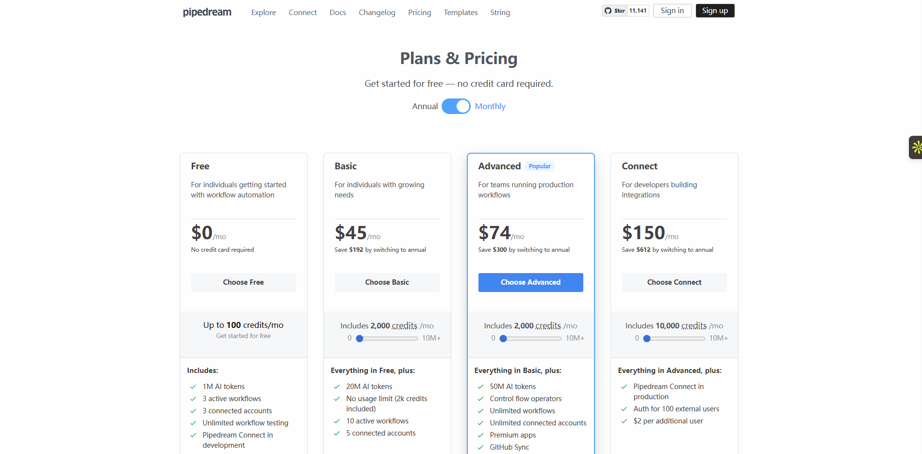 Pipedream subscription tiers for developers looking for power automate alternatives.