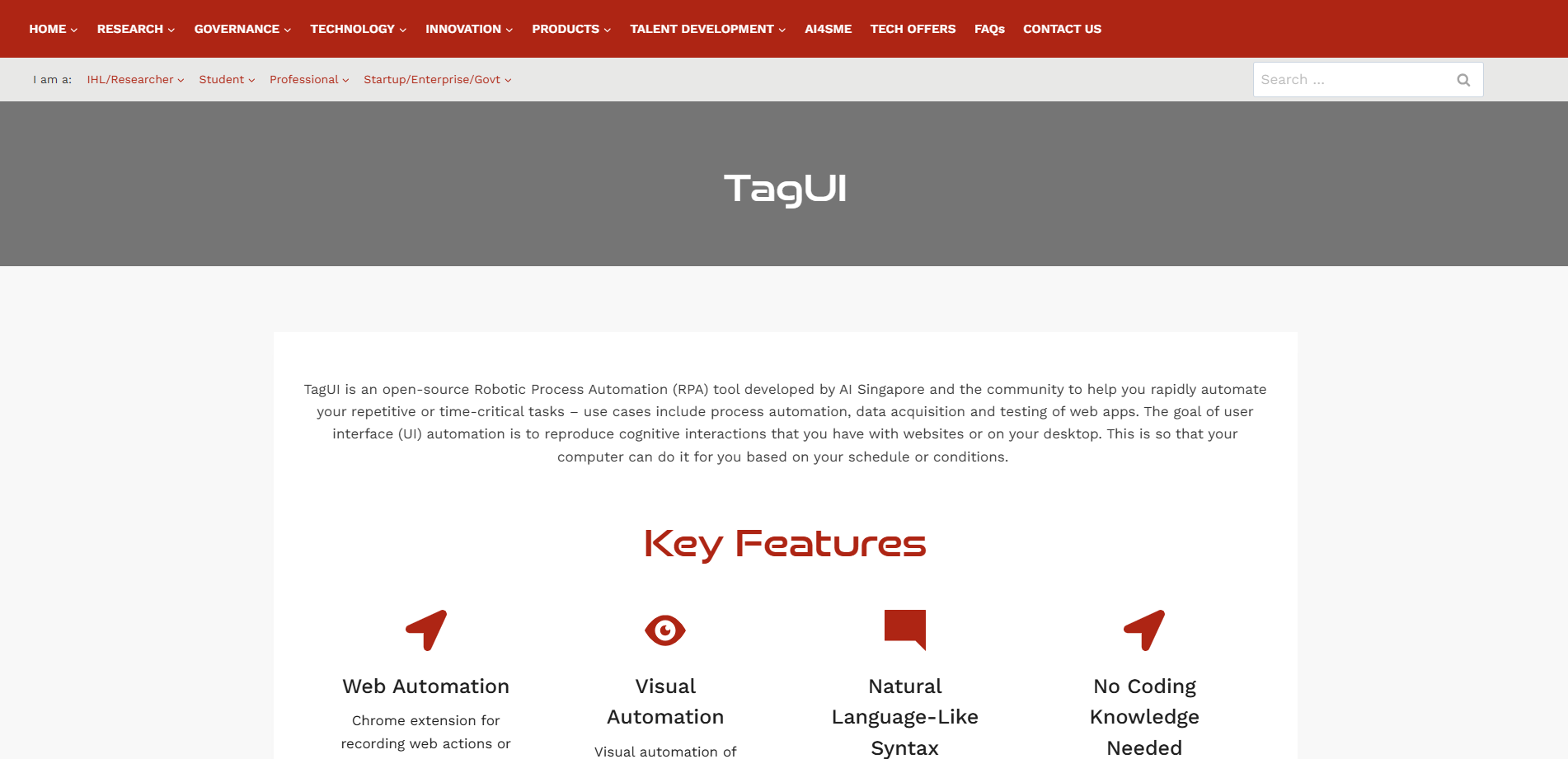 TagUI open-source RPA tool for web and visual automation, a powerful free option for best RPA software seekers.