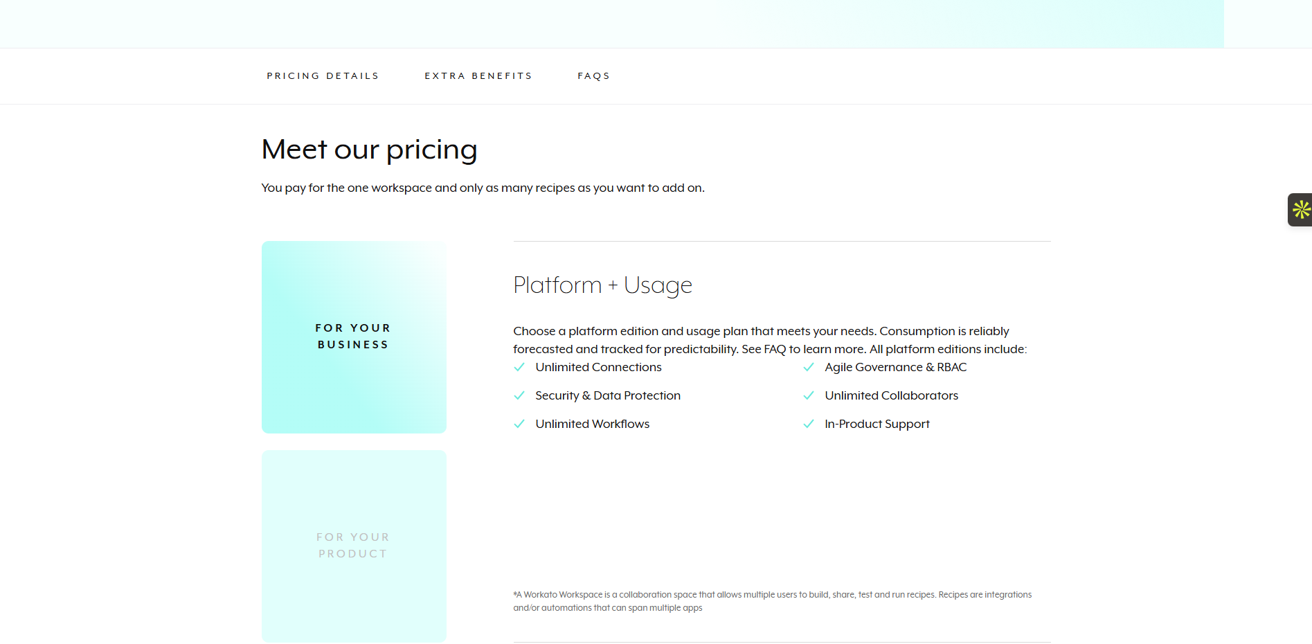 Workato pricing overview for enterprise-level power automate alternatives.
