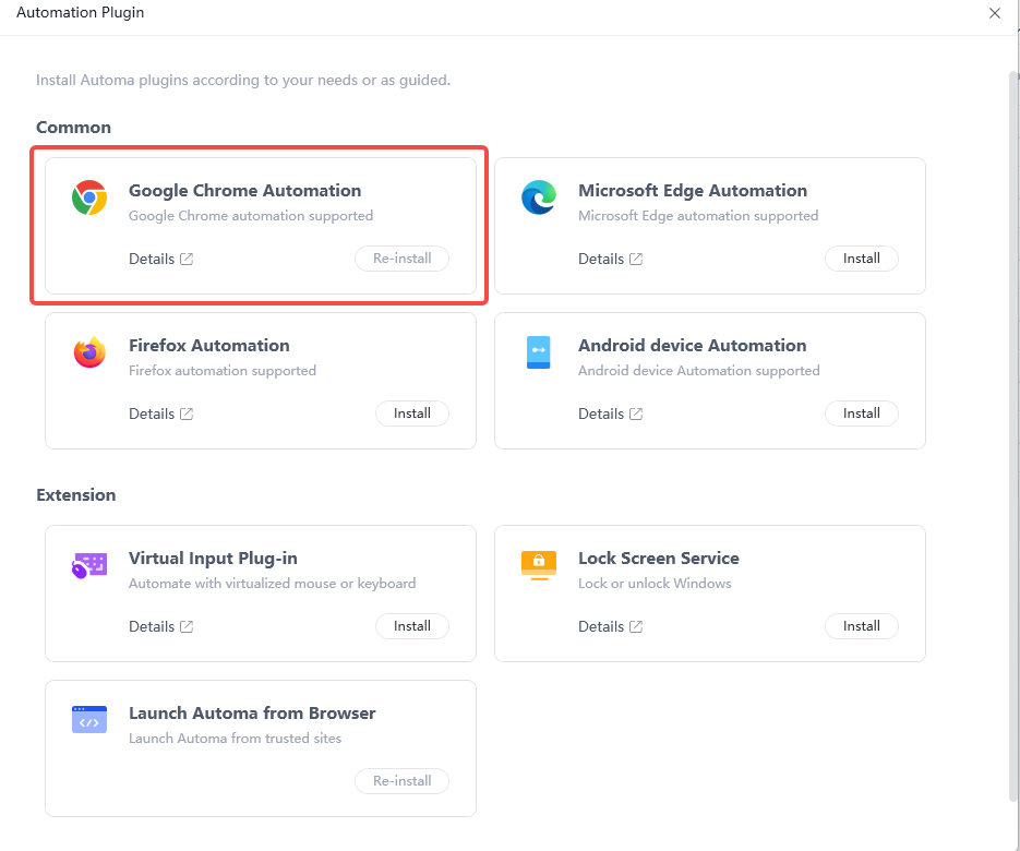 Install Automa for Google Chrome Automation