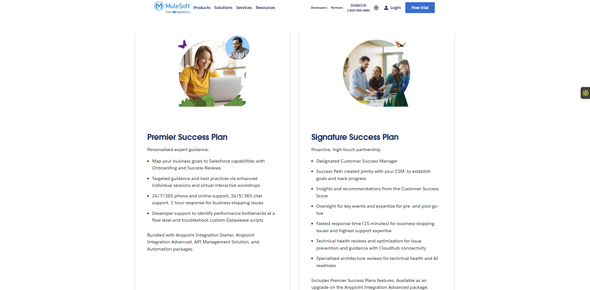 MuleSoft Premier and Signature plans for professional power automate alternatives.