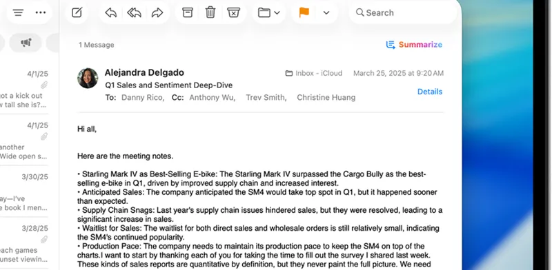 Apple AI email assistant
