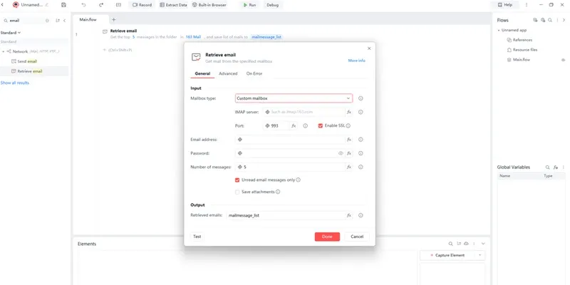 Automa powered outlook automation workflow