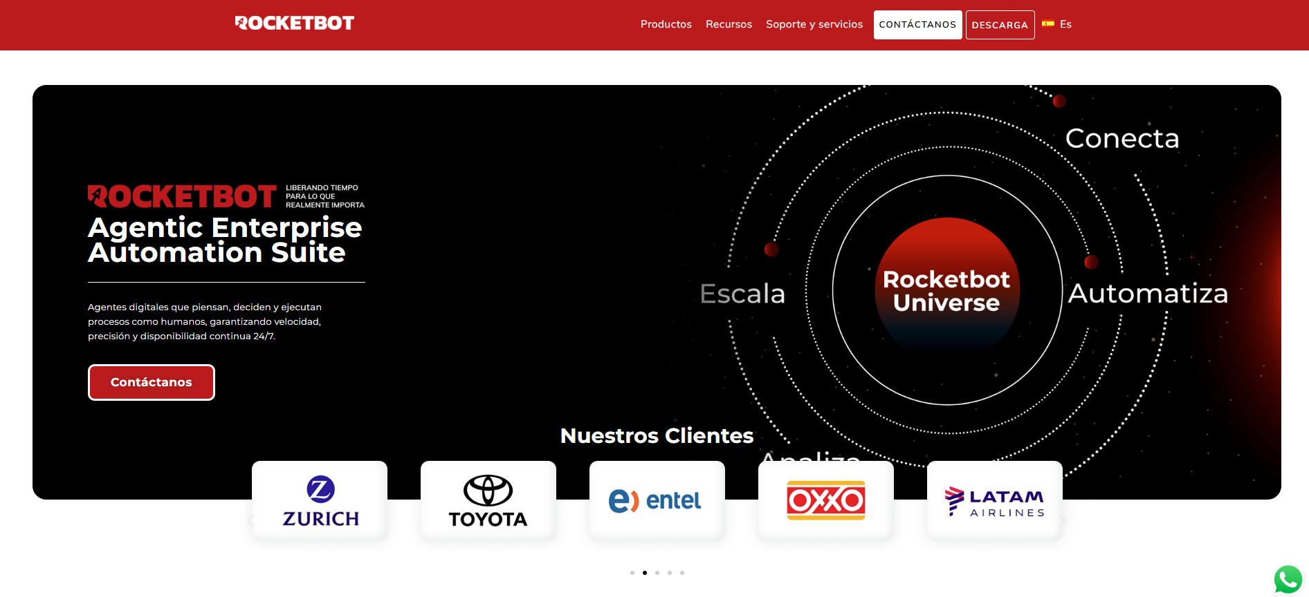 Rocketbot Agentic Enterprise Automation Suite, a high-modernity disruptor in the market for automation anywhere alternatives.