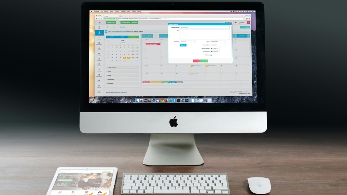iMac screen displaying an automated workflow dashboard as an efficient UiPath alternative.