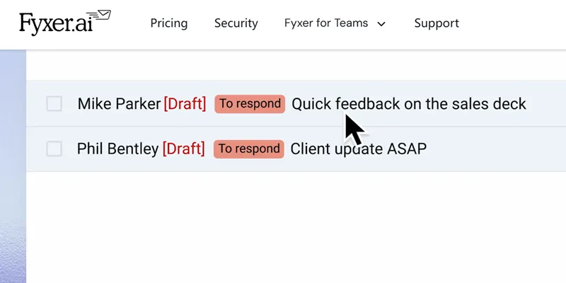 Fyxer AI email assistant