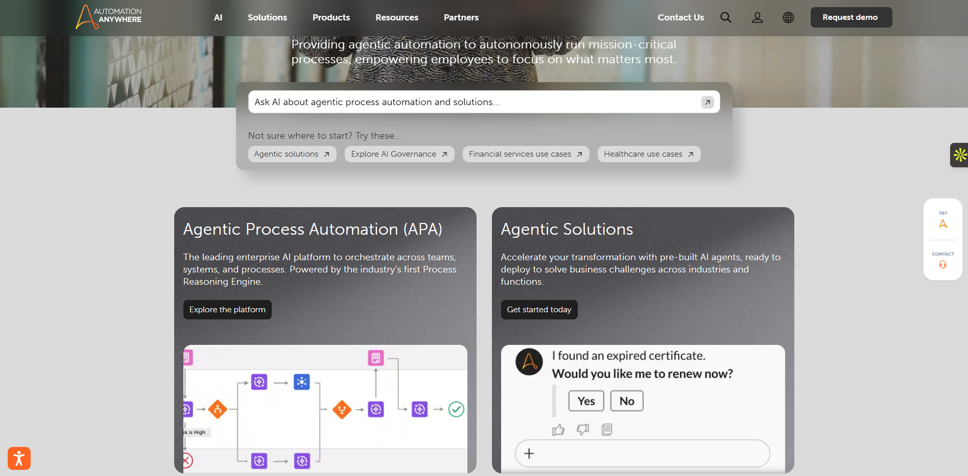 Automation anywhere screenshot