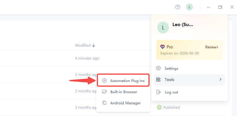 Automa automation plug-ins installation steps