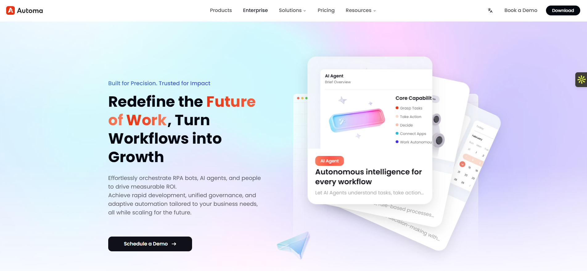 Automa enterprise screenshot