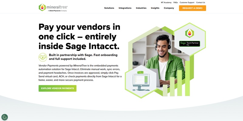 MineralTree website screenshot for AP automation