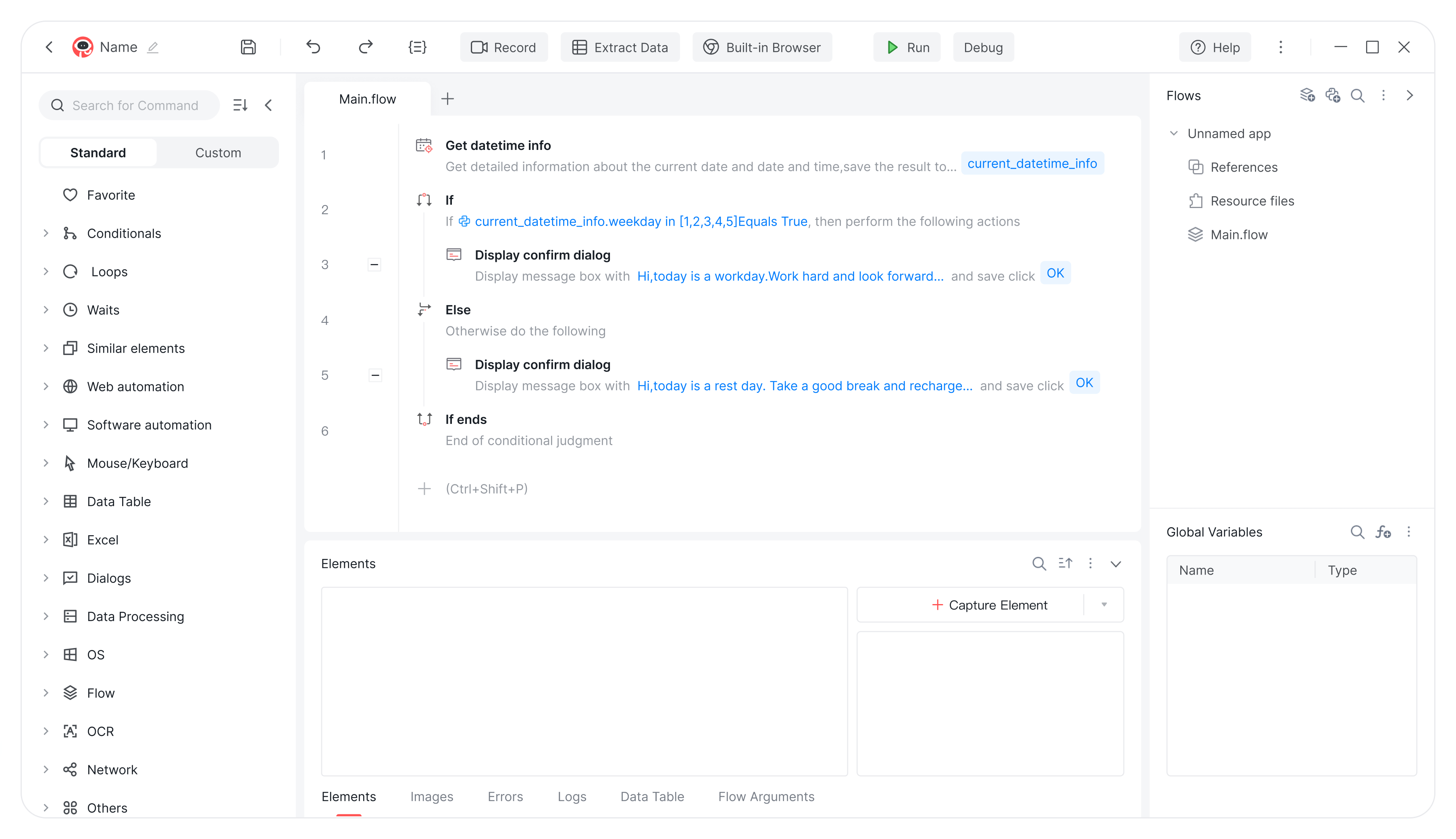 Automa AI-Driven RPA Ops Page