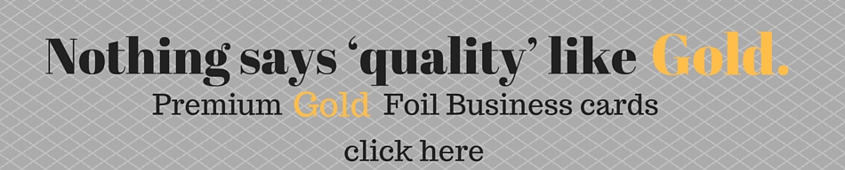 Gold Foil Business Cards 