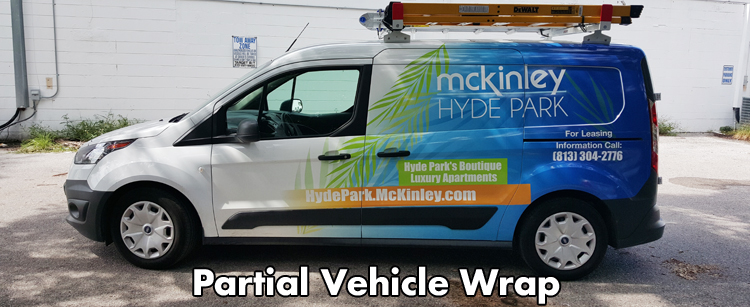 Partial Car Wrap
