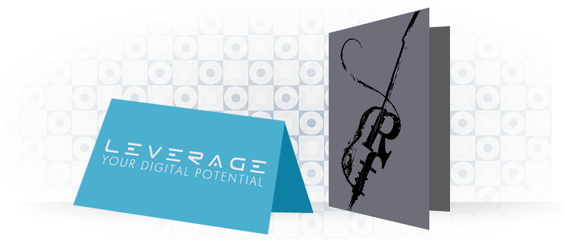 Fold Over Business Card Template