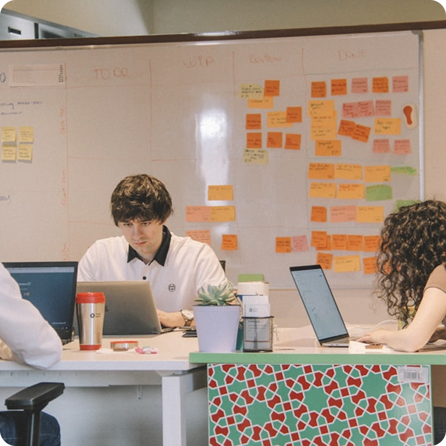 Designers collaborating