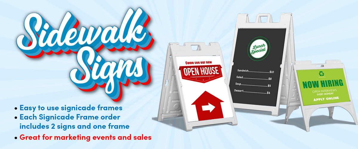 Sidewalk SIgns