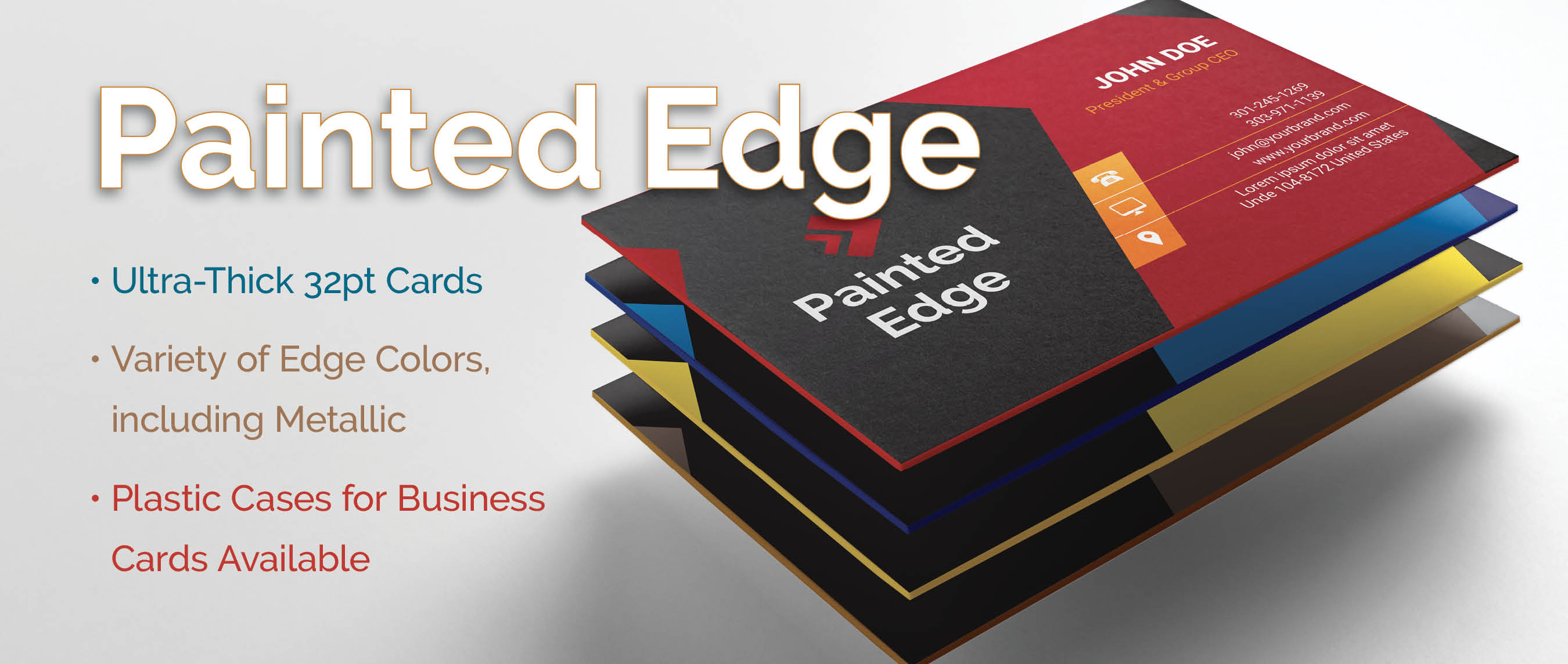 Painted Edge Cards
