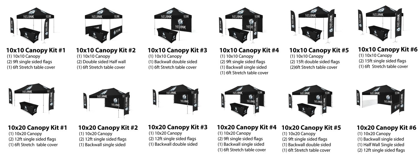 Custom Canopy Tents Packages