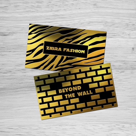 Raised Foil Business Cards