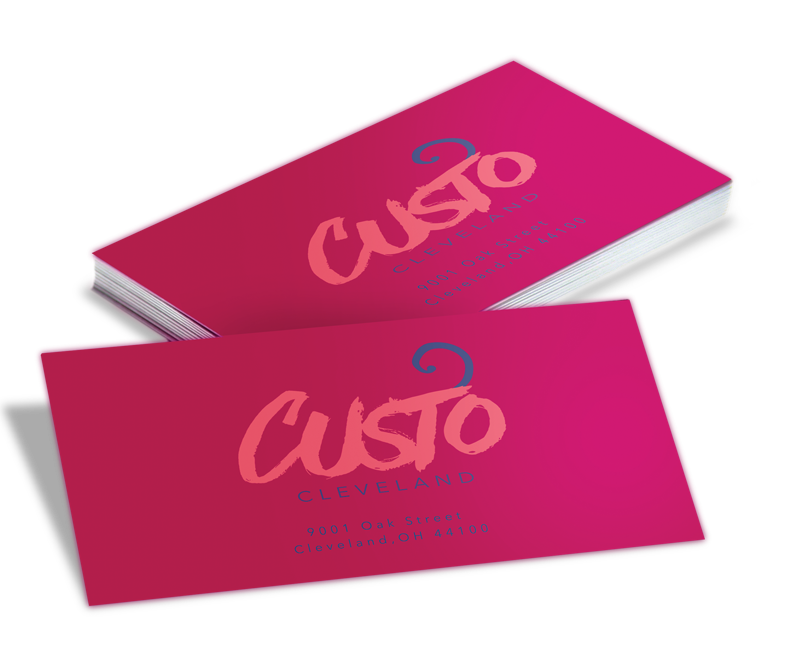 Suede Business Cards